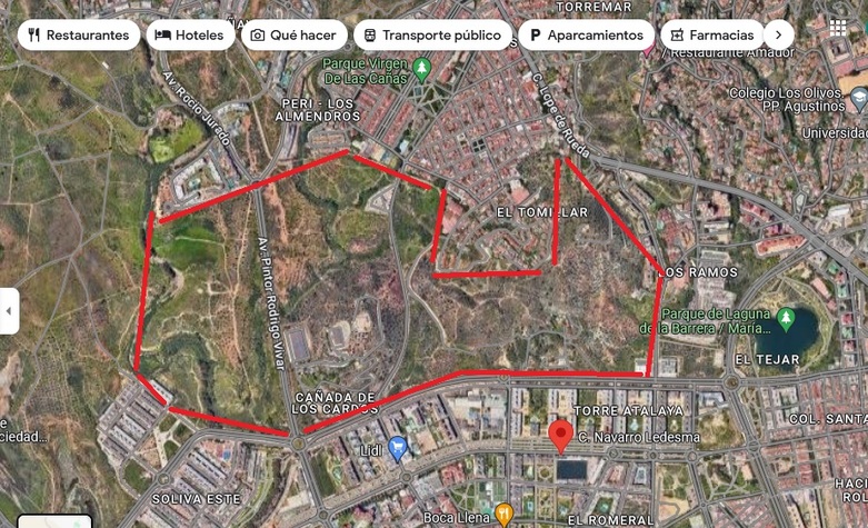 Propuesta de delimitación Parque Forestal El Atabal